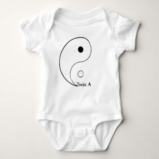 Yin Yang T-Shirt für Zwillinge - paaren Sie A Baby Strampler