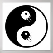 Yin Yang Table Tennis Poster (Vorne)