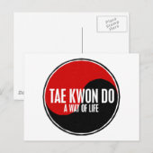Yin Yang Tae Kwon Do 1 Postkarte (Vorne/Hinten)