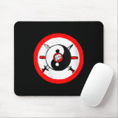 Yin Yang Tai Chi Sword and Fis Mousepad (Mit Mouse)