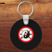 Yin Yang Tai Chi Sword and Fis Schlüsselanhänger (Vorderseite)