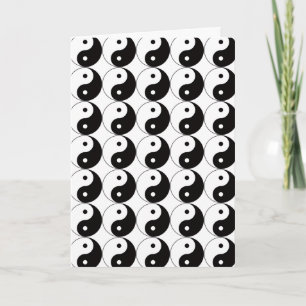 Yin Yang Tai Ji chinesisches Symbol Karte