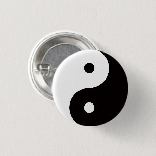 Yin Yang Tai Ji chinesisches Symbol Pin Button