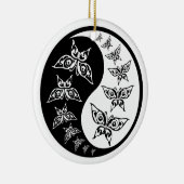 Yin Yang Tao Butterfliegen Keramik Ornament (Rechts)