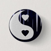 YIn-Yang-Taste für Liebe Button (Vorderseite)
