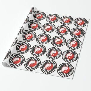 Yin & Yang Tattoo Geschenkpapier