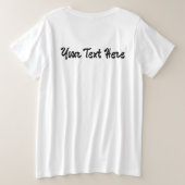 Yin Yang Tattoo Ornamental Style Große Größe T-Shirt (Design Rückseite)