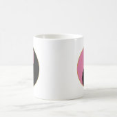Yin Yang Tatzen-Rosa Kaffeetasse (Mittel)