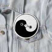 Yin Yang Tauben-Harmonie-Abzeichen Button (Beispiel)