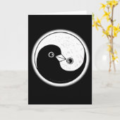 Yin Yang taucht Ruhe & Harmonie Grußkarte Karte (Gelbe Blume)