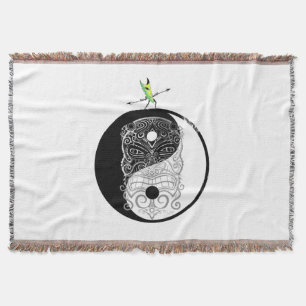 Yin Yang Tiki Warrior Mask Decke