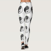 Yin Yang Tiki Warrior Mask Leggings (Rückseite)