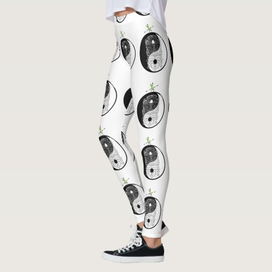 Yin Yang Tiki Warrior Mask Leggings (Links)