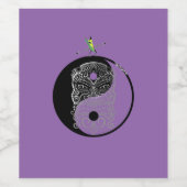 Yin Yang Tiki Warrior Mask Weinetikett (Einzelnes Label)