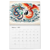 Yin & Yang – Tinten-Tiergestalten Kalender (Feb 2027)