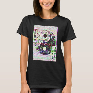 Yin Yang Tokyo Japan Vaporwave Ästhetik Vintag T-Shirt