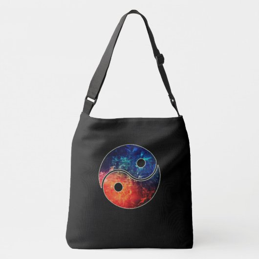 Yin Yang Tote Bag Tragetaschen Mit Langen Trägern (Rückseite)