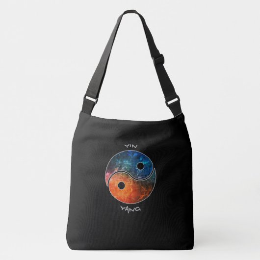 Yin Yang Tote Bag Tragetaschen Mit Langen Trägern (Vorderseite)