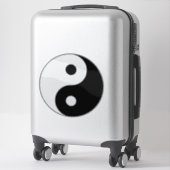 Yin Yang transparent Aufkleber (Koffer)
