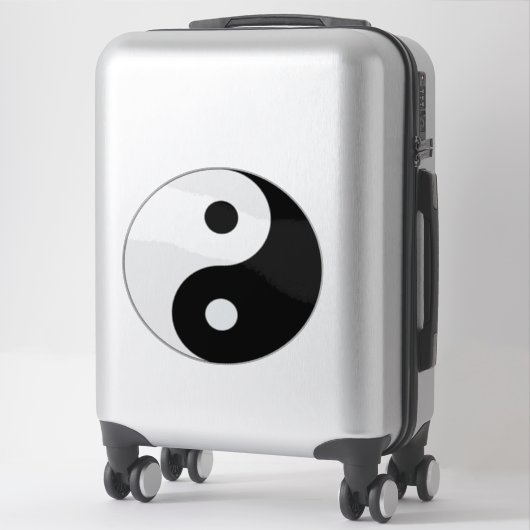 Yin Yang transparent Aufkleber (Koffer)