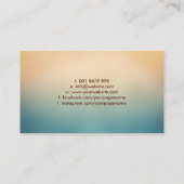 Yin Yang Tree Branch Rainbow-Blätter Visitenkarte (Rückseite)