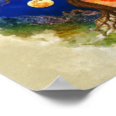 Yin Yang Tree Landscape Poster (Ecke)