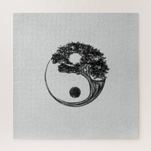 Yin Yang Tree Leinwand Puzzle (Vertikal)