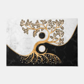 Yin Yang Tree - Marbles and Gold Fußmatte (Vorderseite)