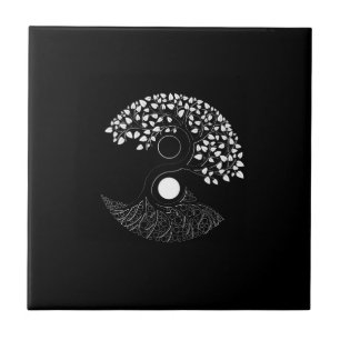 Yin Yang Tree of Life Fliese