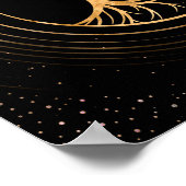 Yin Yang Tree of life - Fluorit und Gold Poster (Ecke)