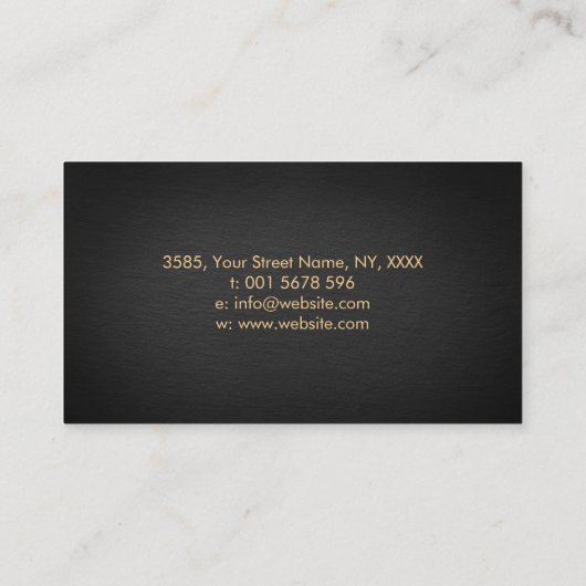 Yin Yang Tree of life - Fluorit und Gold Visitenkarte (Rückseite)