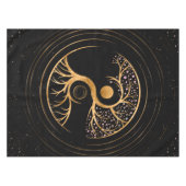 Yin Yang Tree of life - Fluorite and Gold Tischdecke (Vorderseite (Horizontal))