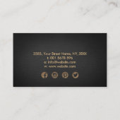 Yin Yang Tree of life - Goldene Visitenkarte (Rückseite)