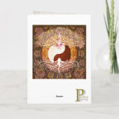 Yin Yang Tree of Life Graphic Arts Card Karte (Rückseite)