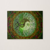 Yin Yang Tree of Life Green Puzzle (Horizontal)
