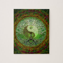 Yin Yang Tree of Life Green Puzzle