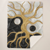 Yin Yang Tree of life - Marbles and Gold Sherpadecke (Vorderseite)