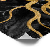 Yin Yang Tree of life - Marmor und Gold Poster (Ecke)