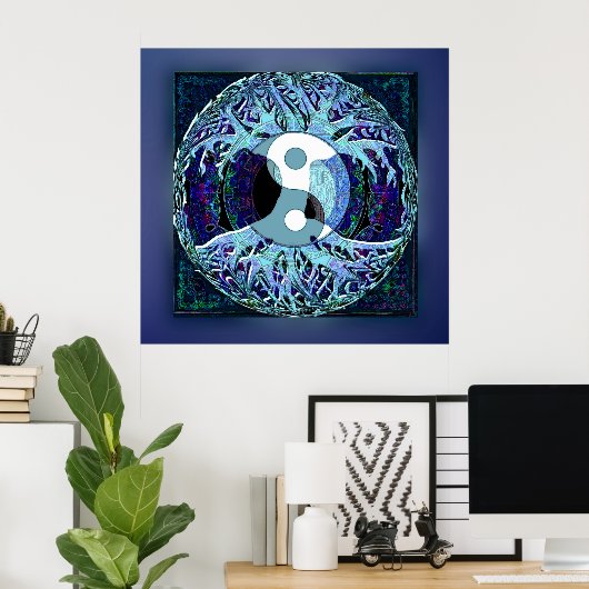 Yin Yang Tree of Life Poster (Heimbüro)