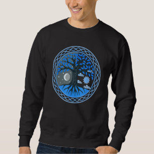Yin Yang Tree of Life Sun Moon Oak Astrologie DNA Sweatshirt