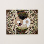 Yin Yang Tree of Life Tan Puzzle (Horizontal)