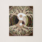 Yin Yang Tree of Life Tan Puzzle (Vertikal)