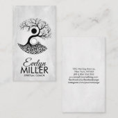 Yin Yang Tree of Life Visitenkarte (Vorne/Hinten)