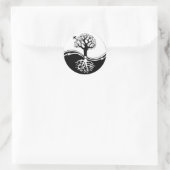 Yin Yang Tree Round Sticker (Tasche)