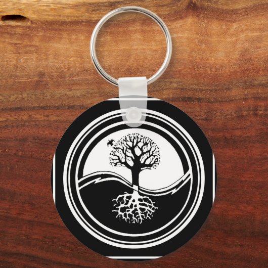 Yin Yang Tree Schlüsselanhänger (Vorderseite)