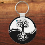 Yin Yang Tree Schlüsselanhänger (Vorderseite)