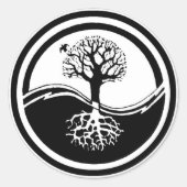 Yin Yang ~ Tree Sticker (Vorderseite)