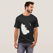 Yin Yang Treeing Walker Coonhound Funny Dog Symbol T-Shirt (Vorne ganz)