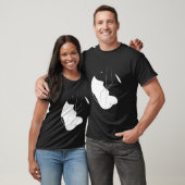Yin Yang Treeing Walker Coonhound Funny Dog Symbol T-Shirt (Unisex)