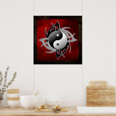 YIN YANG TRIBAL 3D POSTER (Küche)